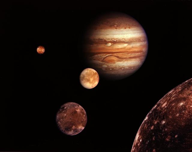 Jupiter system montage raster image